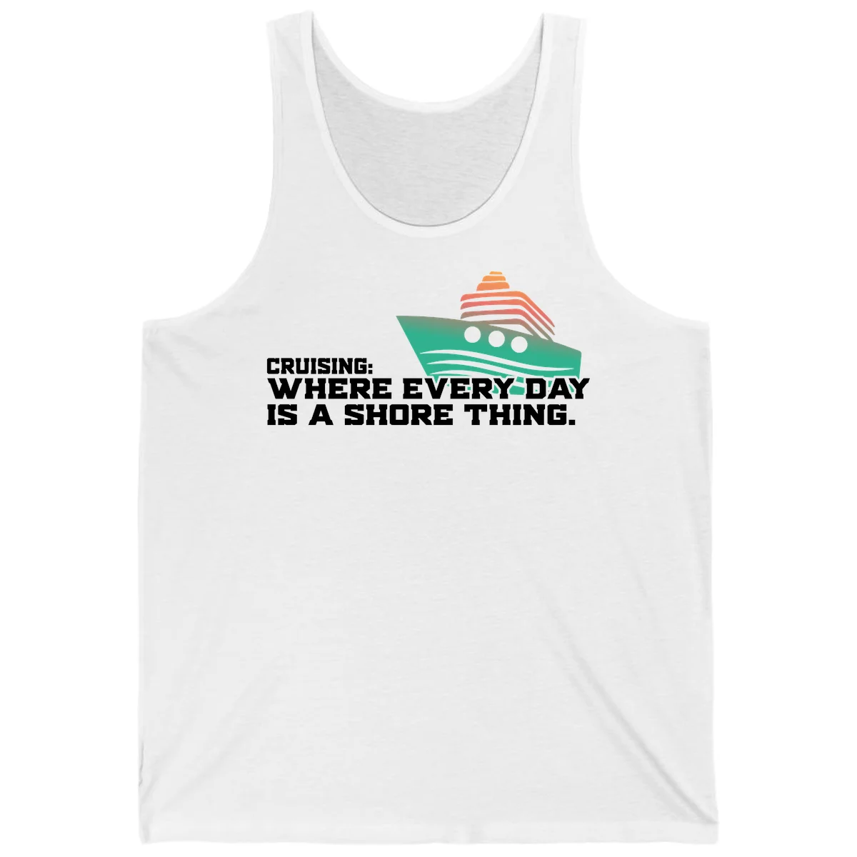 Where Every Day Is A Shore Thing Tank in White