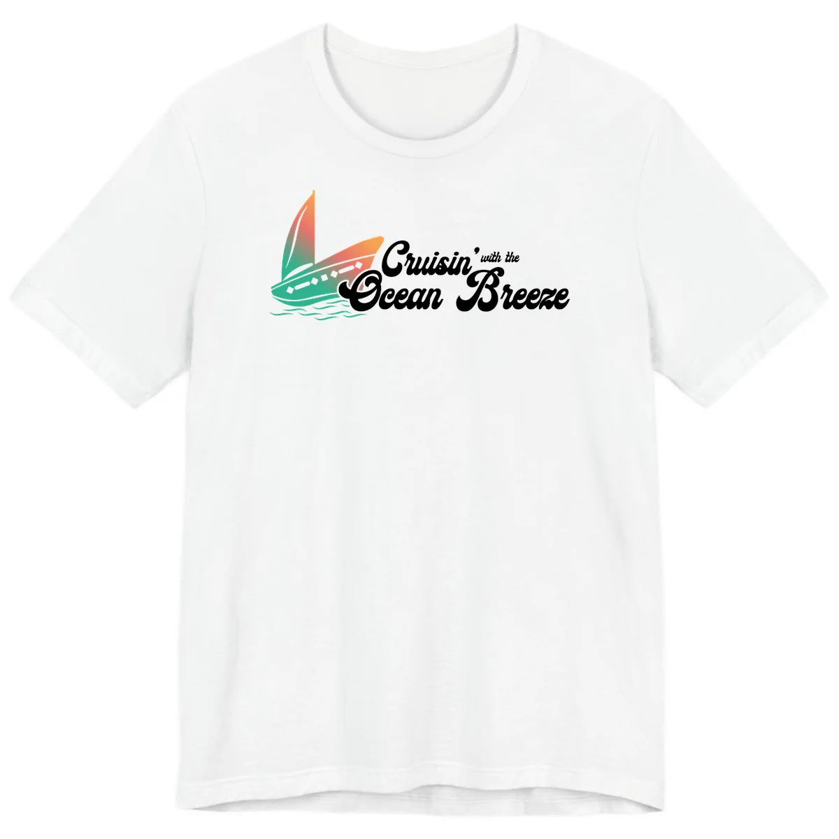 Cruisin' With The Ocean Breeze Premium T-Shirt in White