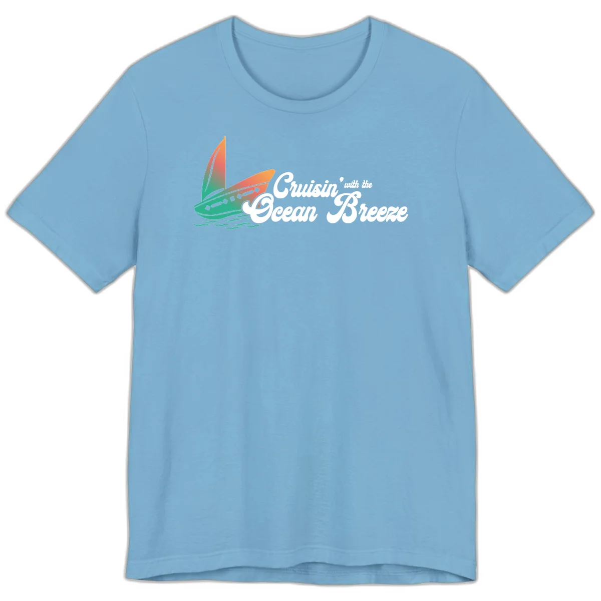 Cruisin' With The Ocean Breeze Premium T-Shirt in Ocean Blue