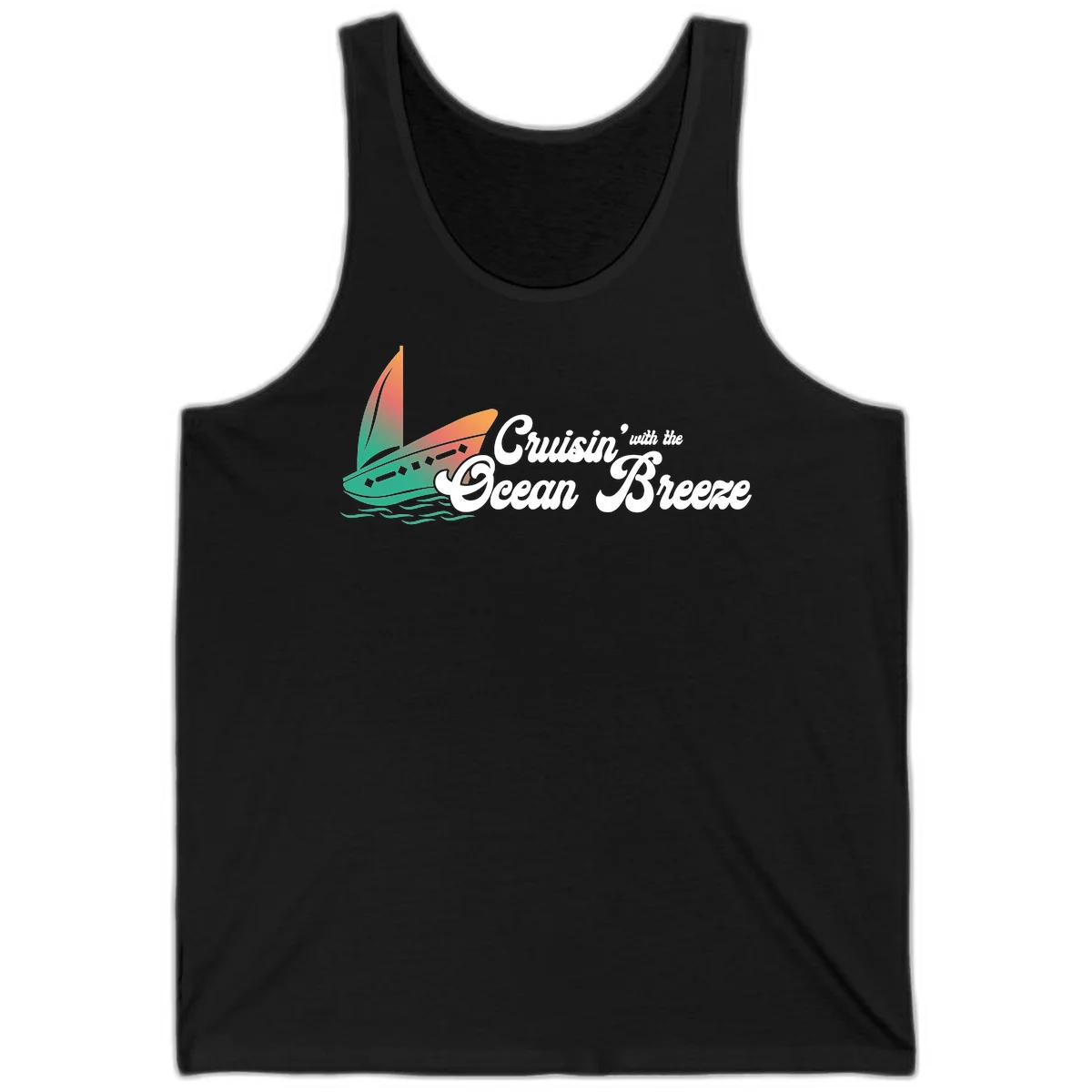 Cruisin' With The Ocean Breeze Tank in Black