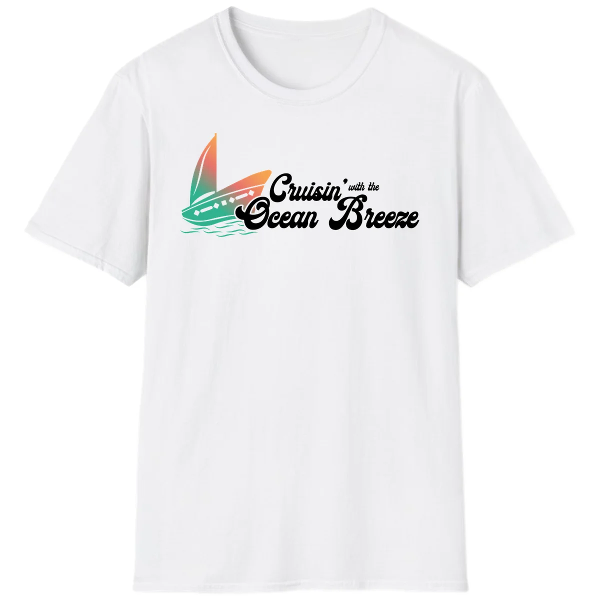 Cruisin' With The Ocean Breeze T-Shirt in White