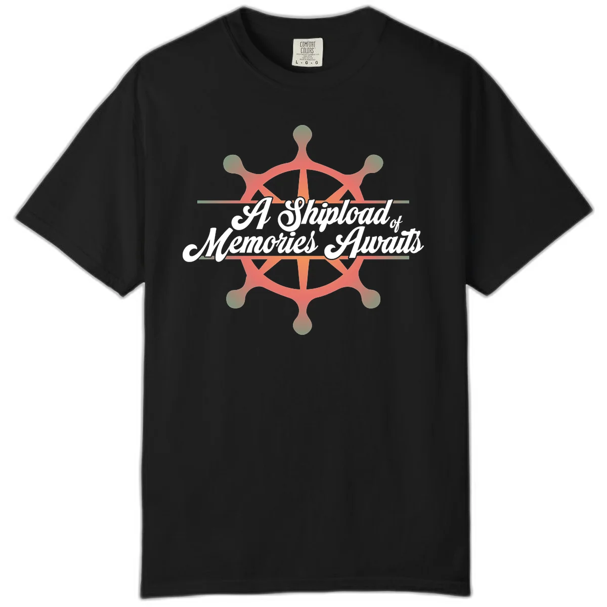 A Shipload Of Memories Awaits Comfort Color Tee in Black