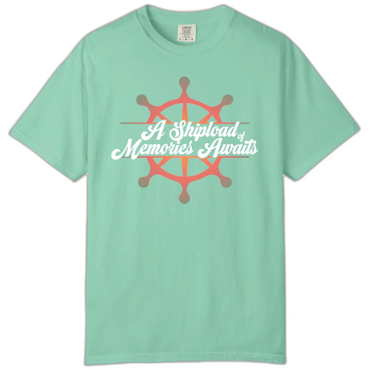 A Shipload Of Memories Awaits Comfort Color Tee in Island Reef