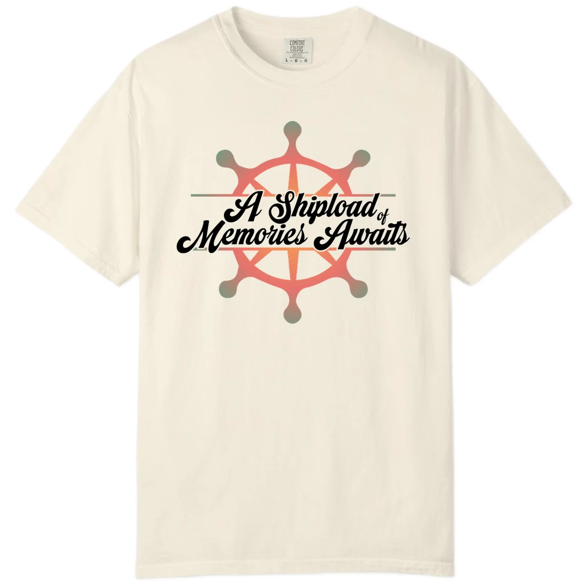 A Shipload Of Memories Awaits Comfort Color Tee in Ivory