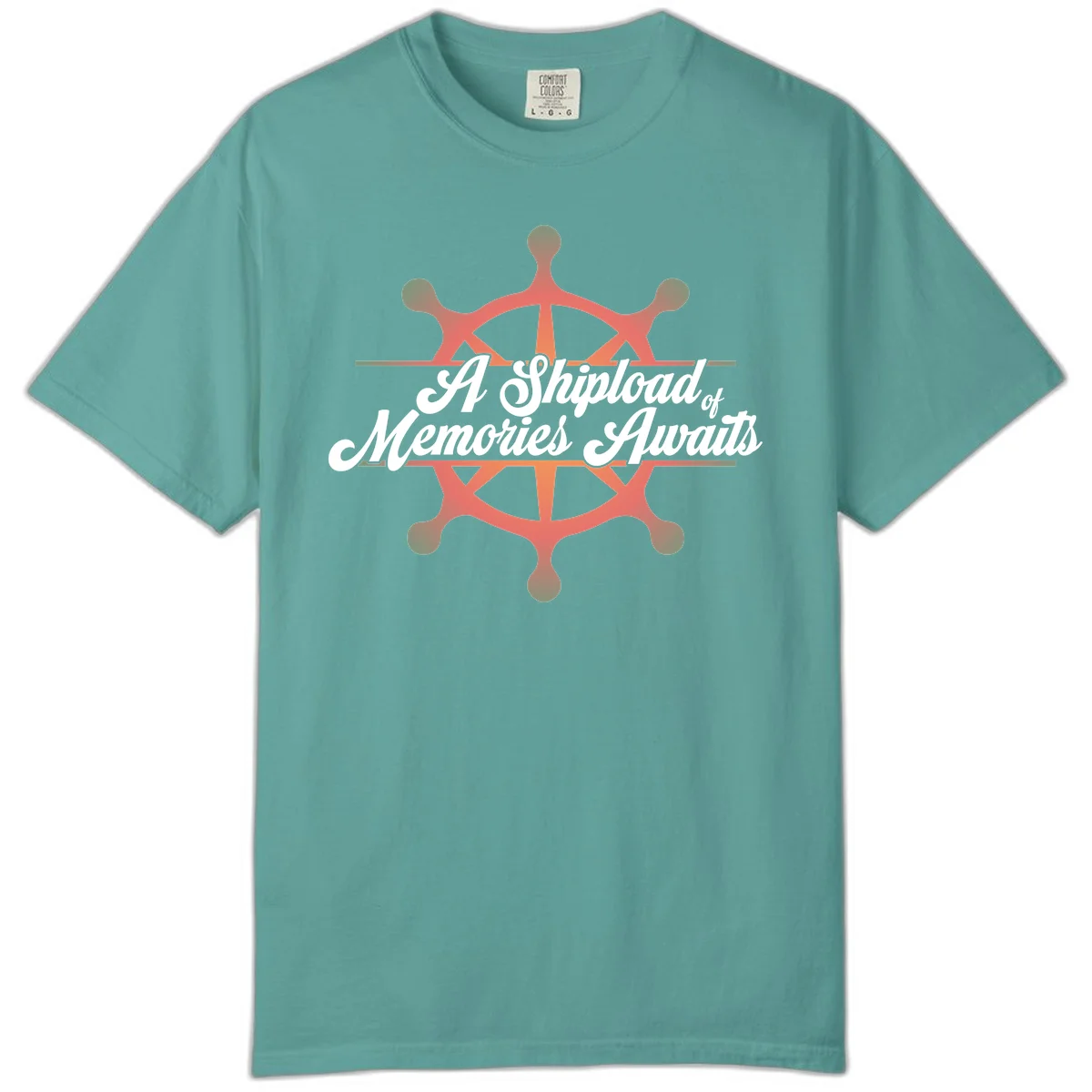 A Shipload Of Memories Awaits Comfort Color Tee in Seafoam