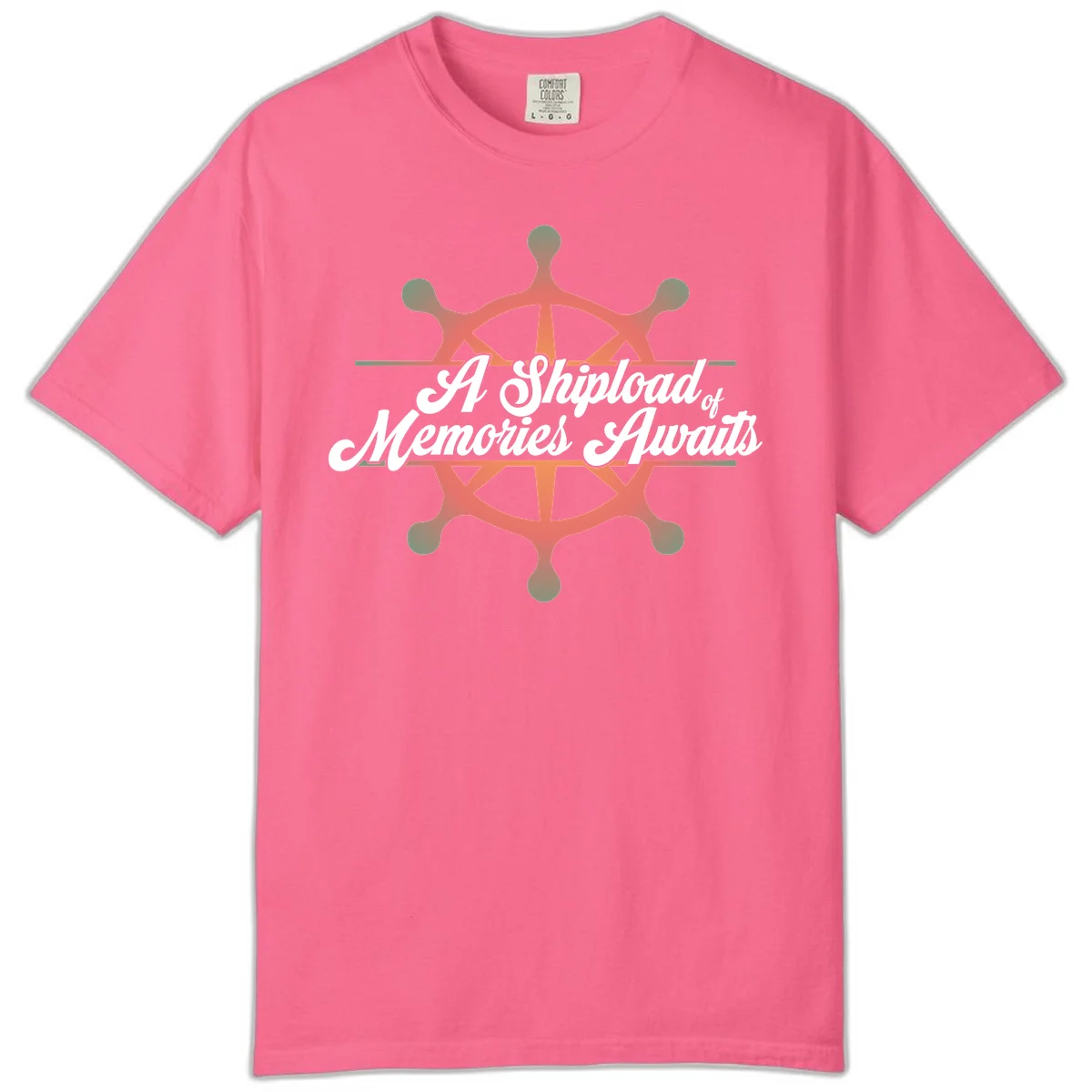 A Shipload Of Memories Awaits Comfort Color Tee in Crunchberry
