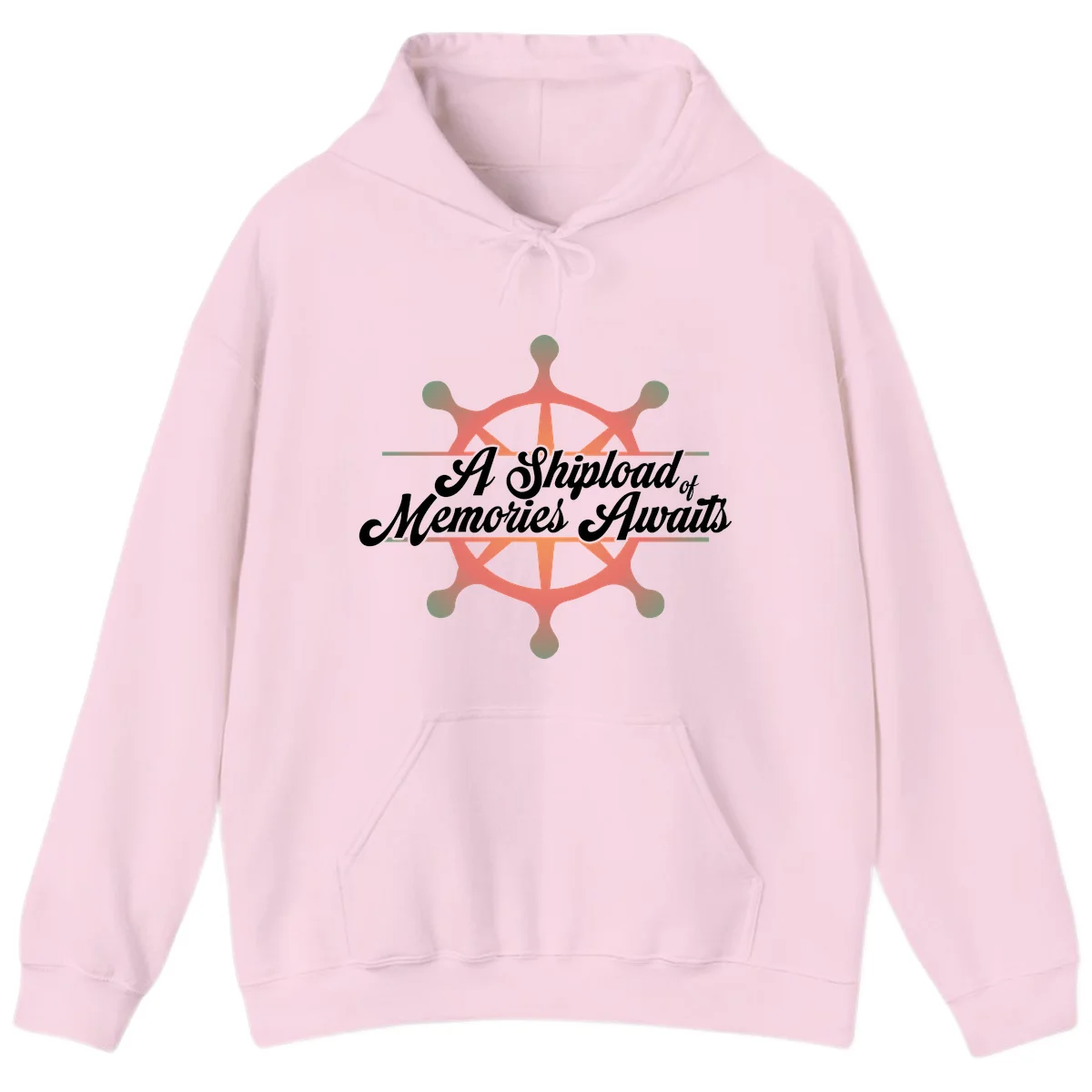 A Shipload Of Memories Awaits Hoodie in Light Pink