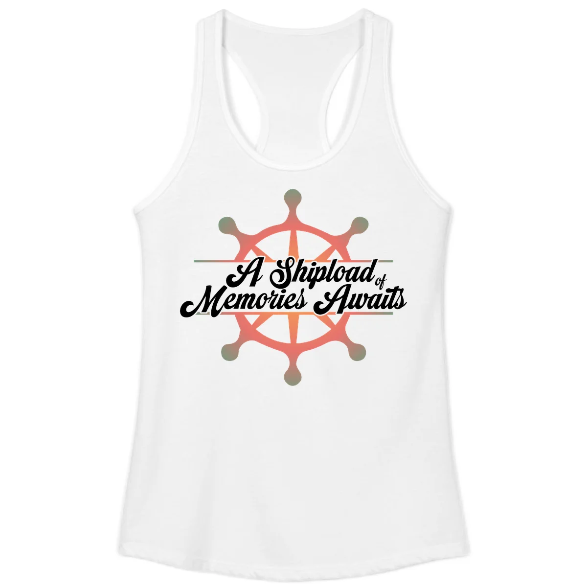 A Shipload Of Memories Awaits Ladies Tank in White