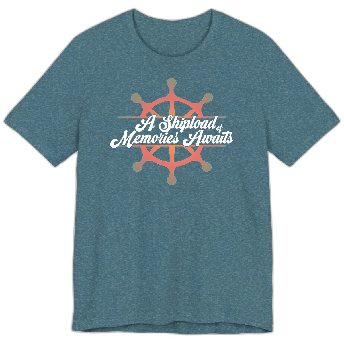 A Shipload Of Memories Awaits Premium T-Shirt in Heather Deep Teal