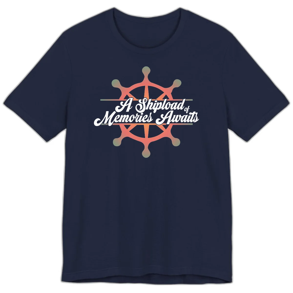 A Shipload Of Memories Awaits Premium T-Shirt in Navy
