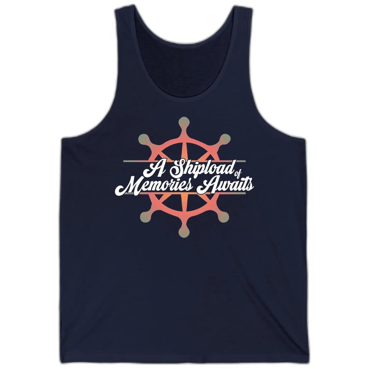 A Shipload Of Memories Awaits Tank Top in Navy