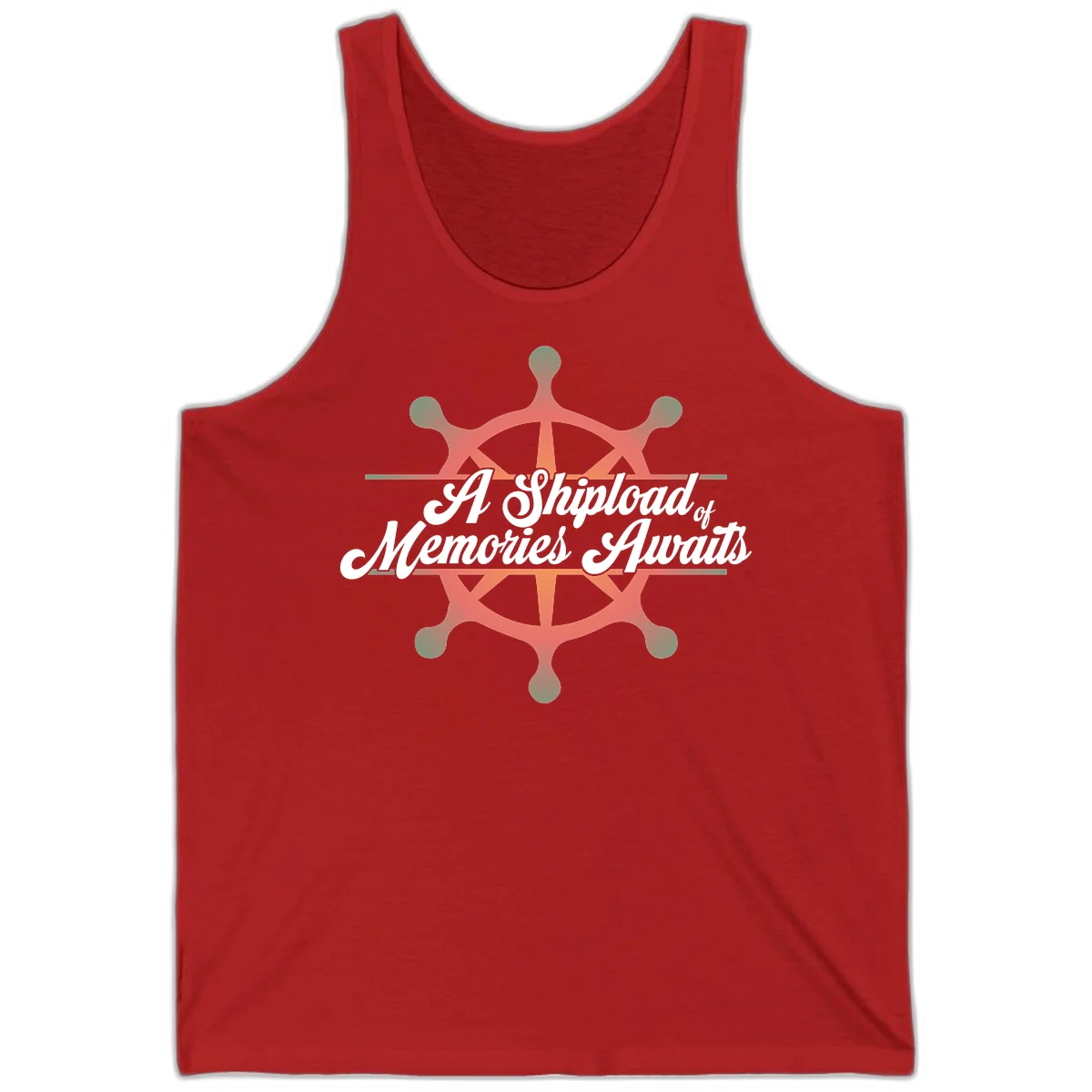 A Shipload Of Memories Awaits Tank Top in Red