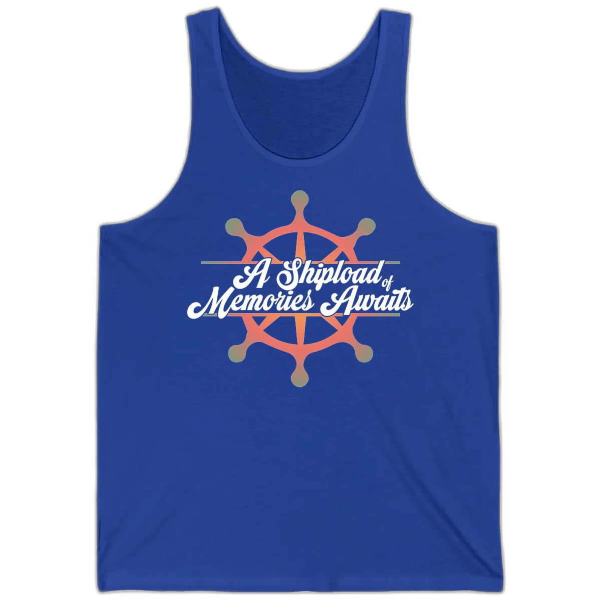 A Shipload Of Memories Awaits Tank Top in True Royal