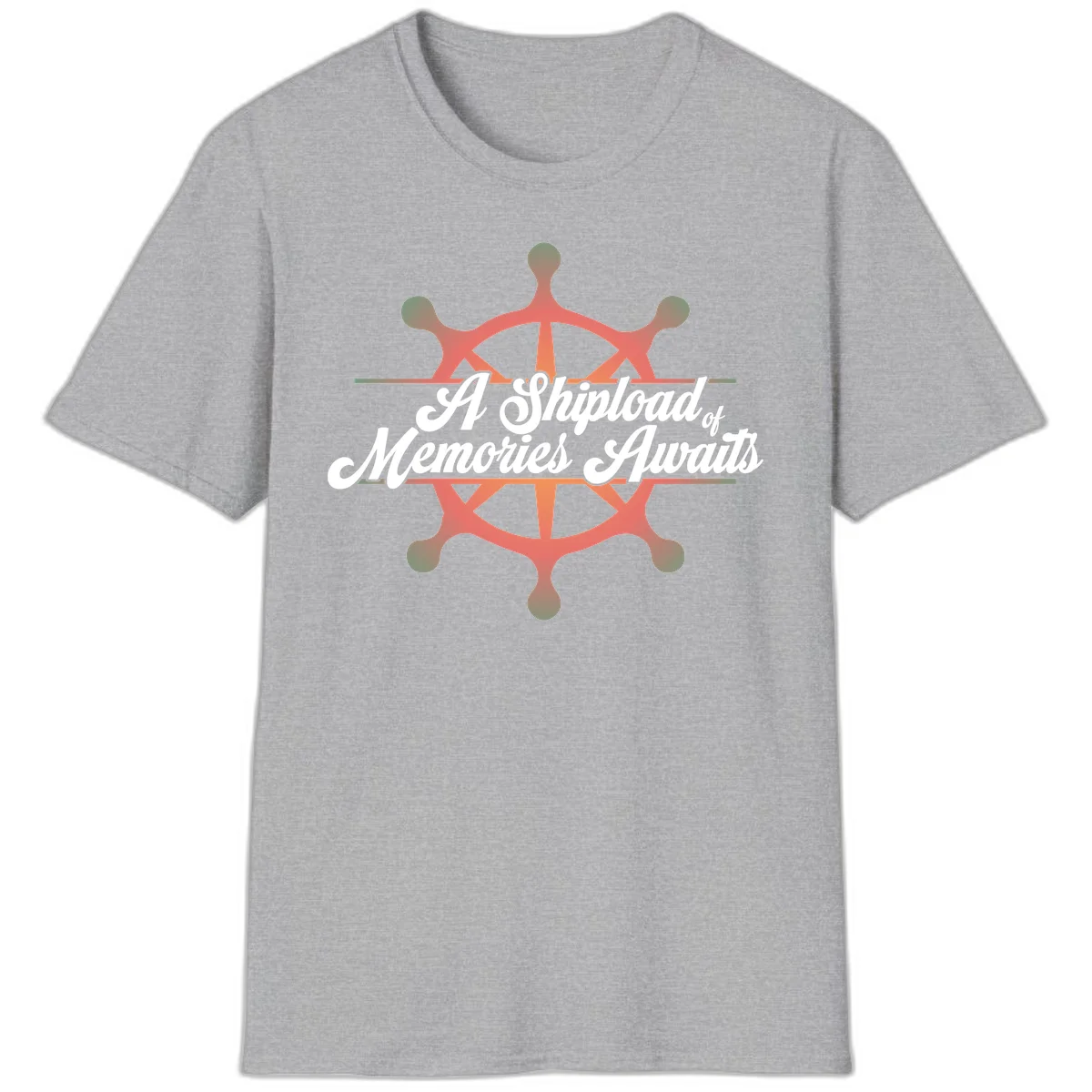 A Shipload Of Memories Awaits T-Shirt in Sport Grey