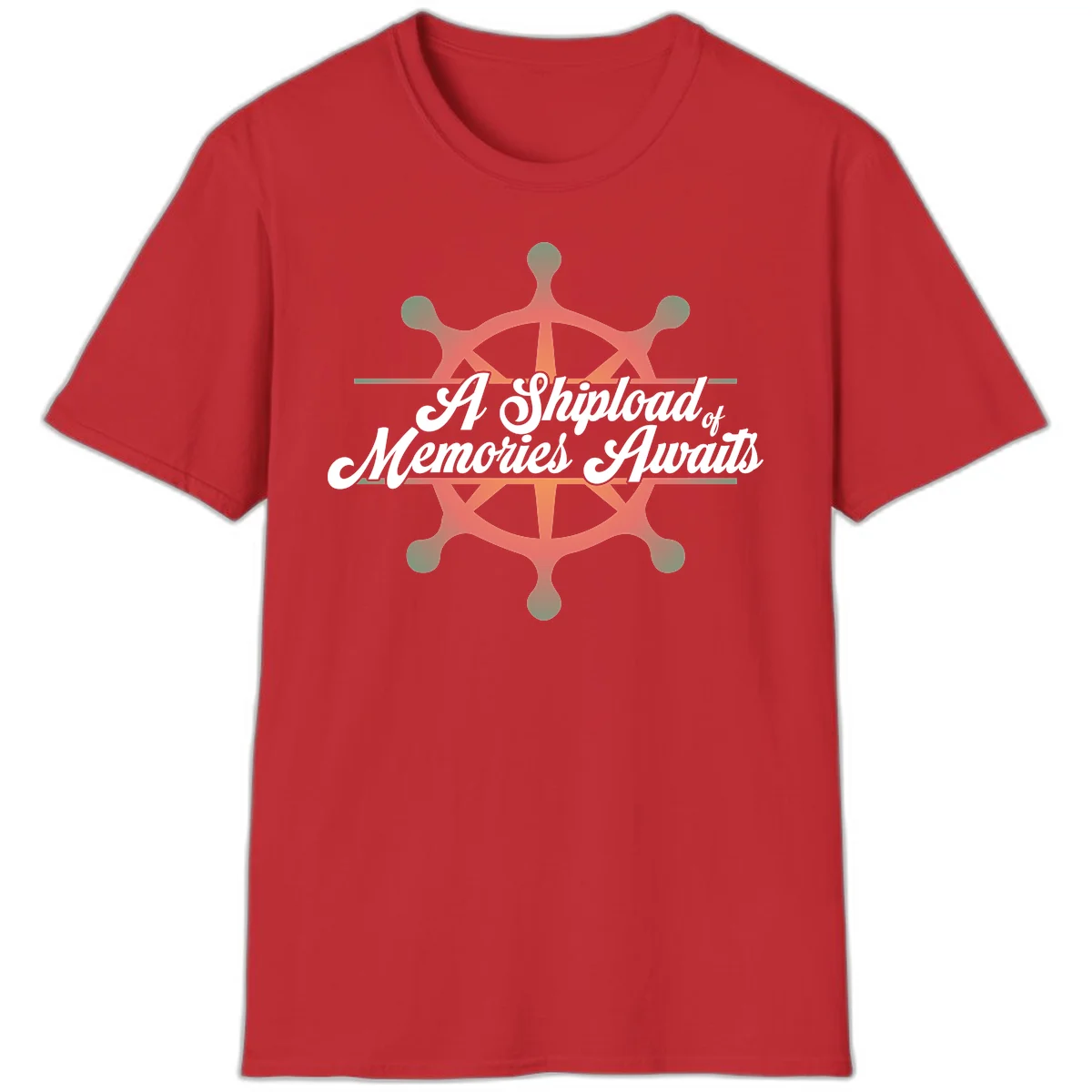 A Shipload Of Memories Awaits T-Shirt in Red