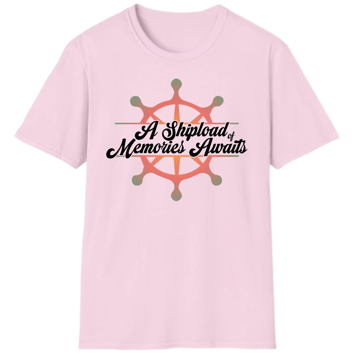 A Shipload Of Memories Awaits T-Shirt in Light Pink