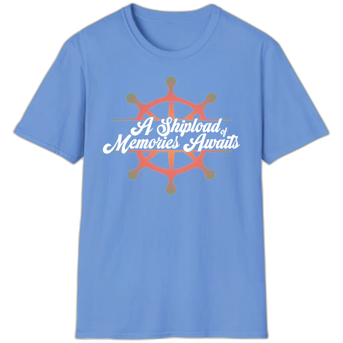 A Shipload Of Memories Awaits T-Shirt in Carolina Blue