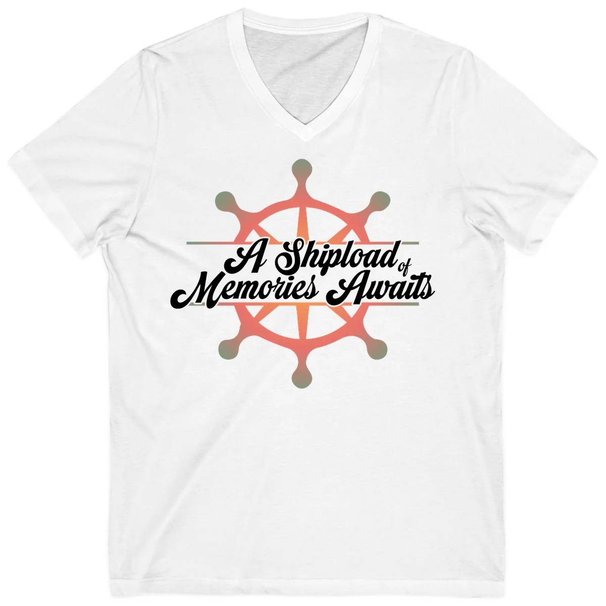 A Shipload Of Memories Awaits V-Neck in White
