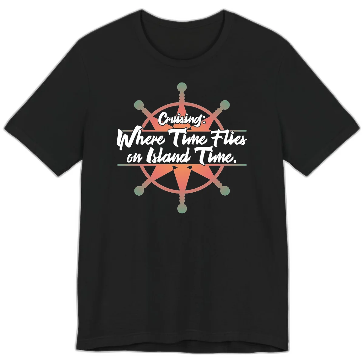 Cruising: Where Time Flies on Island Time Premium T-Shirt in Black