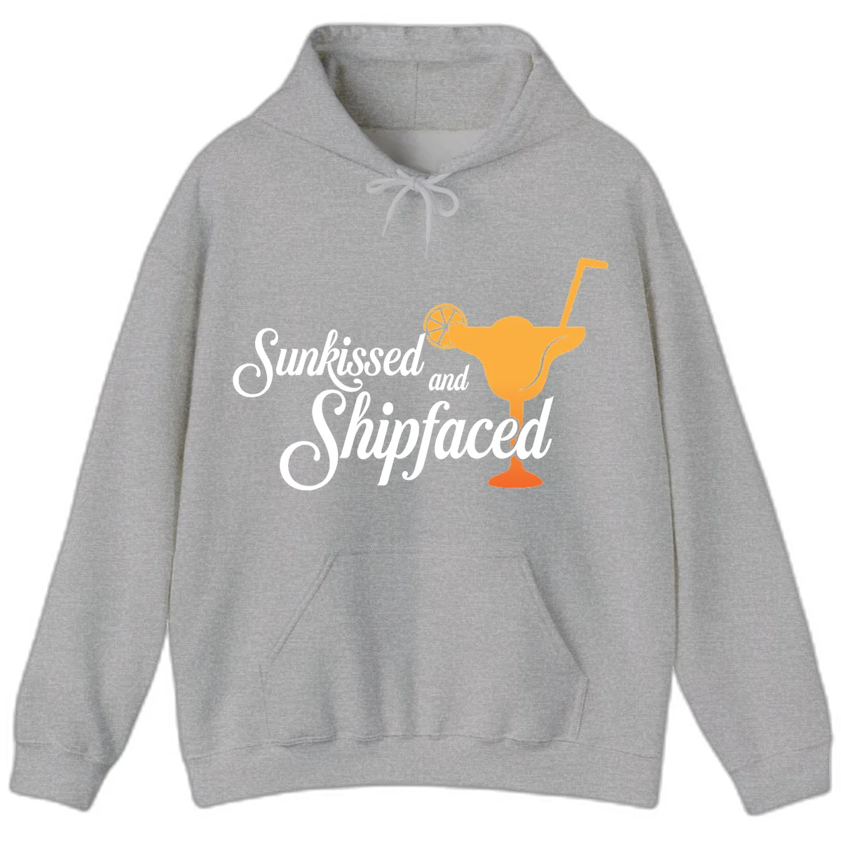 Sunkissed And Shipfaced Cruise Hoodie in Sport Grey