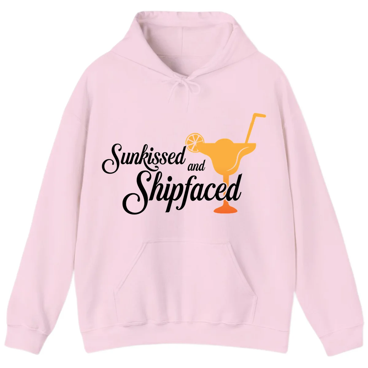 Sunkissed And Shipfaced Cruise Hoodie in Light Pink