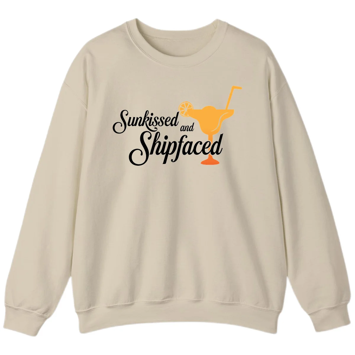 Sunkissed And Shipfaced Cruise Sweatshirt in Sand