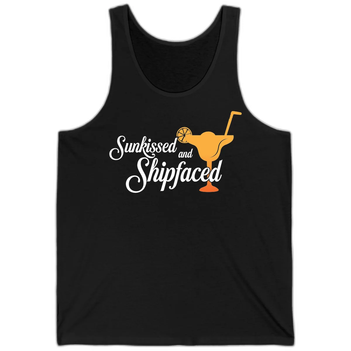Sunkissed And Shipfaced Cruise Tank Top in Black