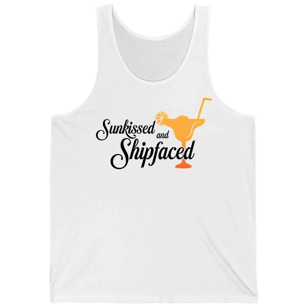 Sunkissed And Shipfaced Cruise Tank Top in White