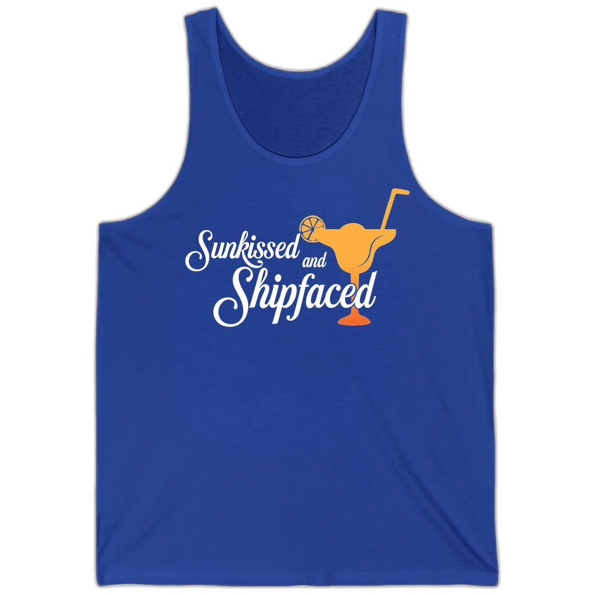 Sunkissed And Shipfaced Cruise Tank Top in True Royal