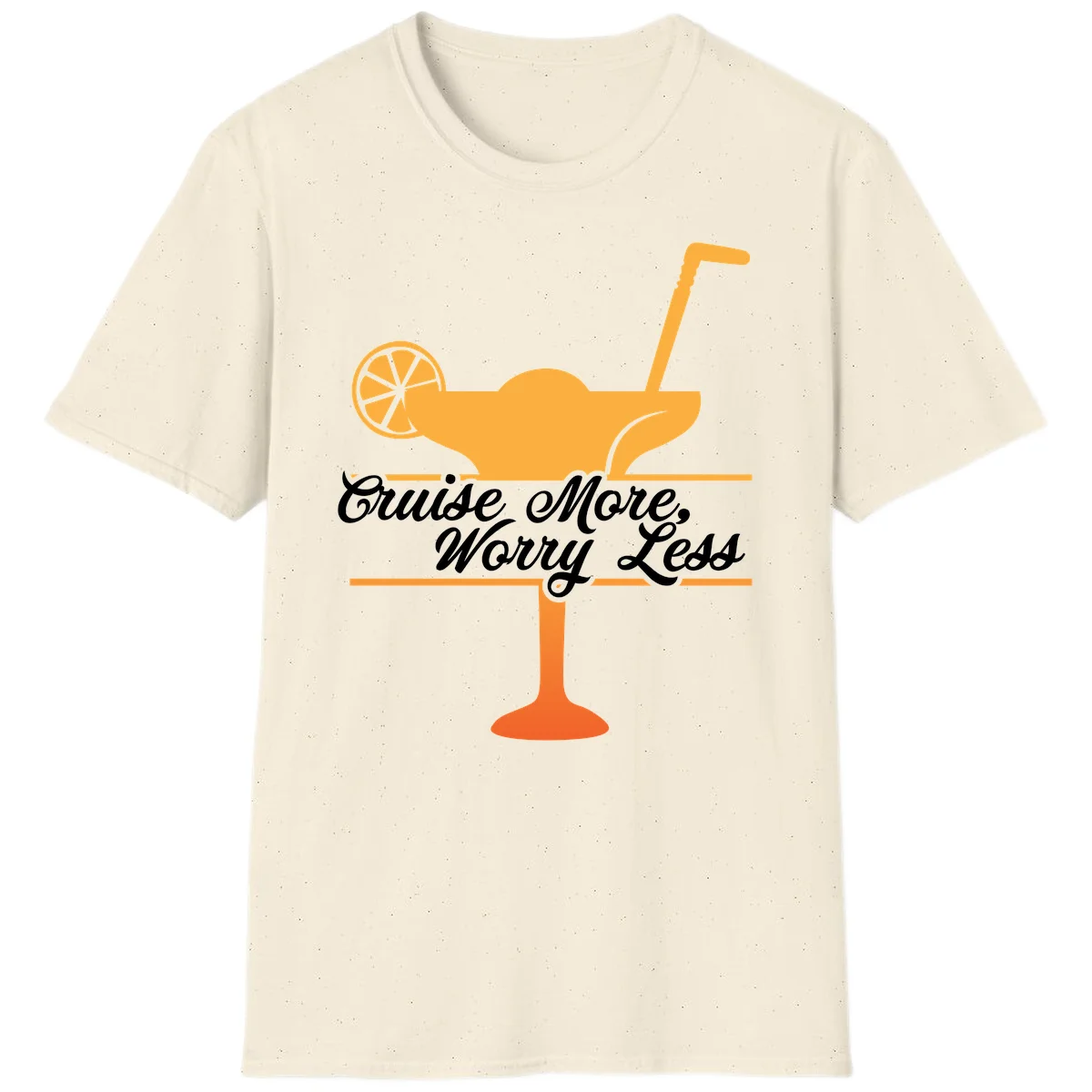 Cruise More, Worry Less T-Shirt in Natural