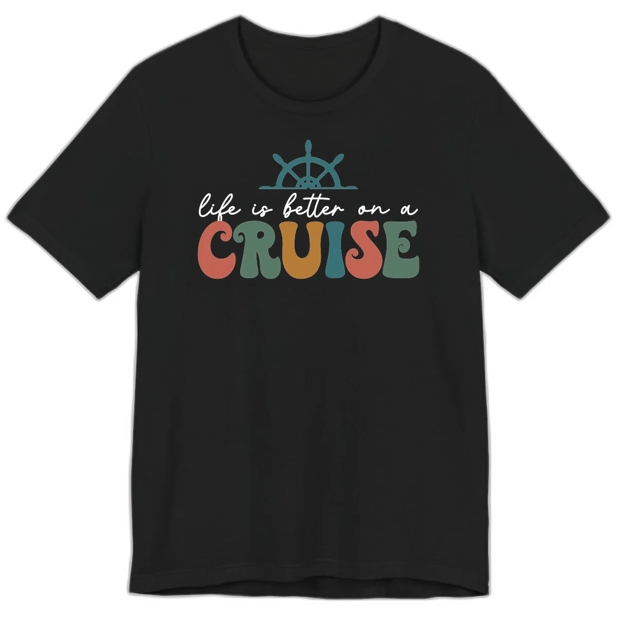 Life Is Better On A Cruise Premium T-Shirt in Black