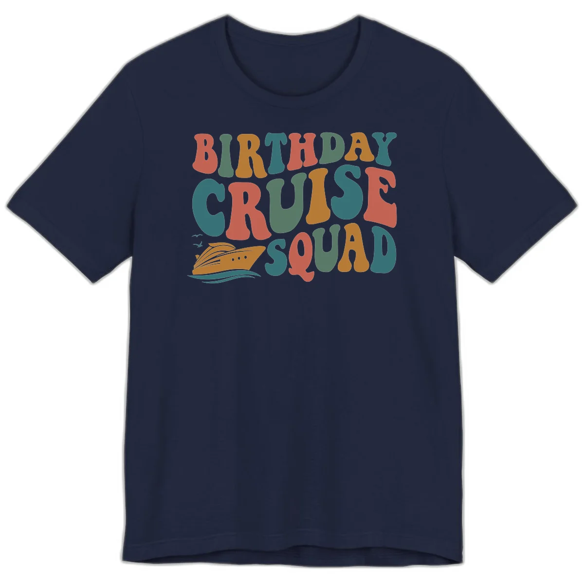 Birthday Cruise Squad Premium T-Shirt in Navy