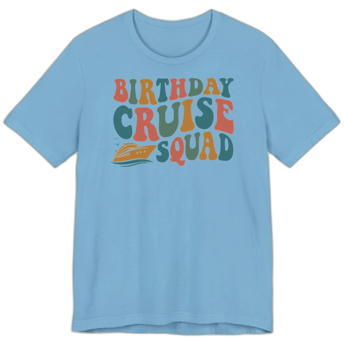Birthday Cruise Squad Premium T-Shirt in Ocean Blue