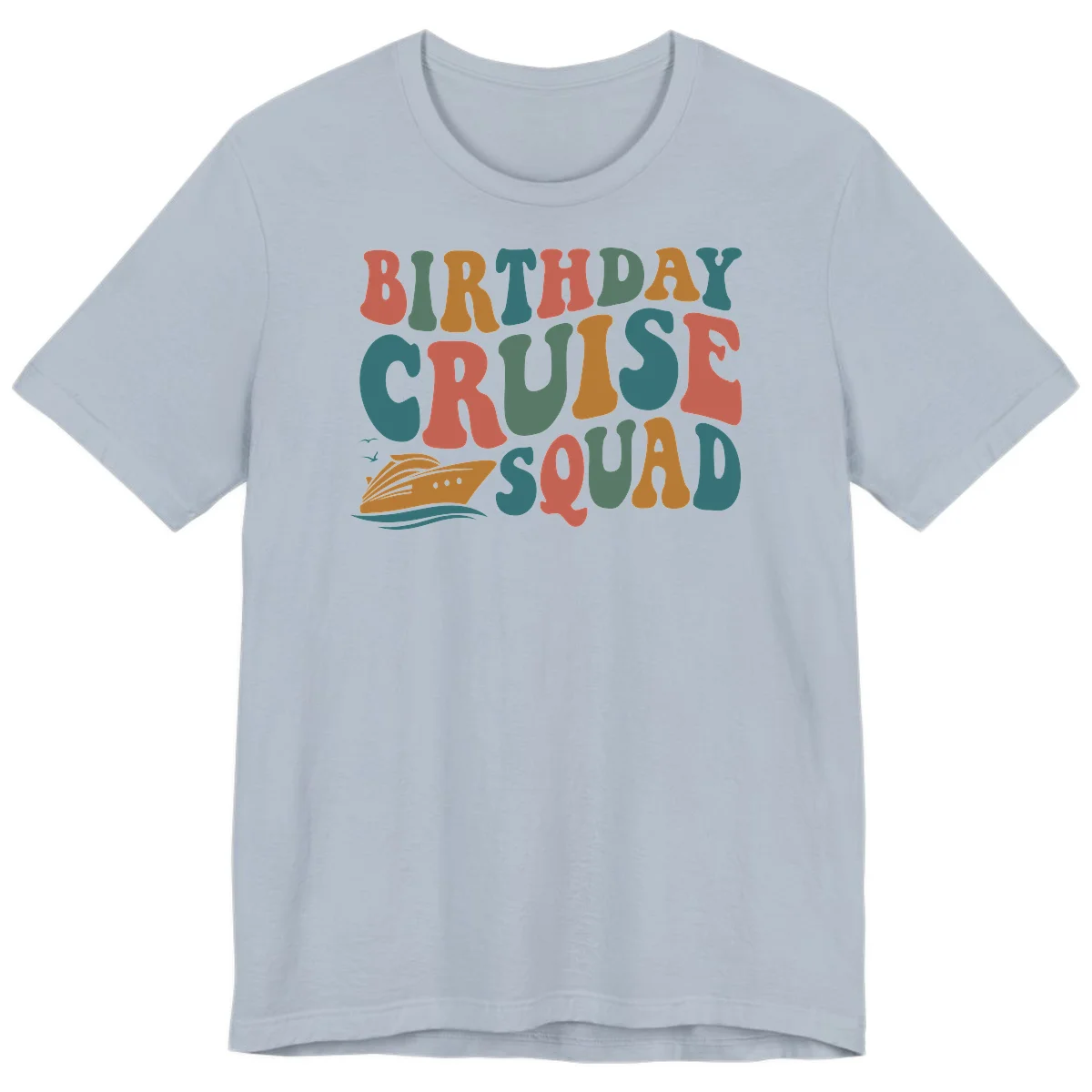 Birthday Cruise Squad Premium T-Shirt in Light Blue