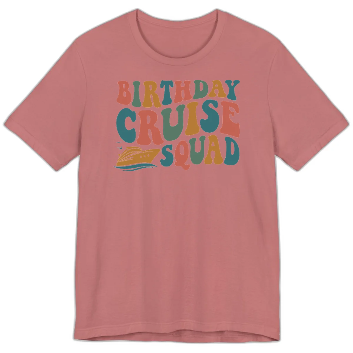 Birthday Cruise Squad Premium T-Shirt in Mauve