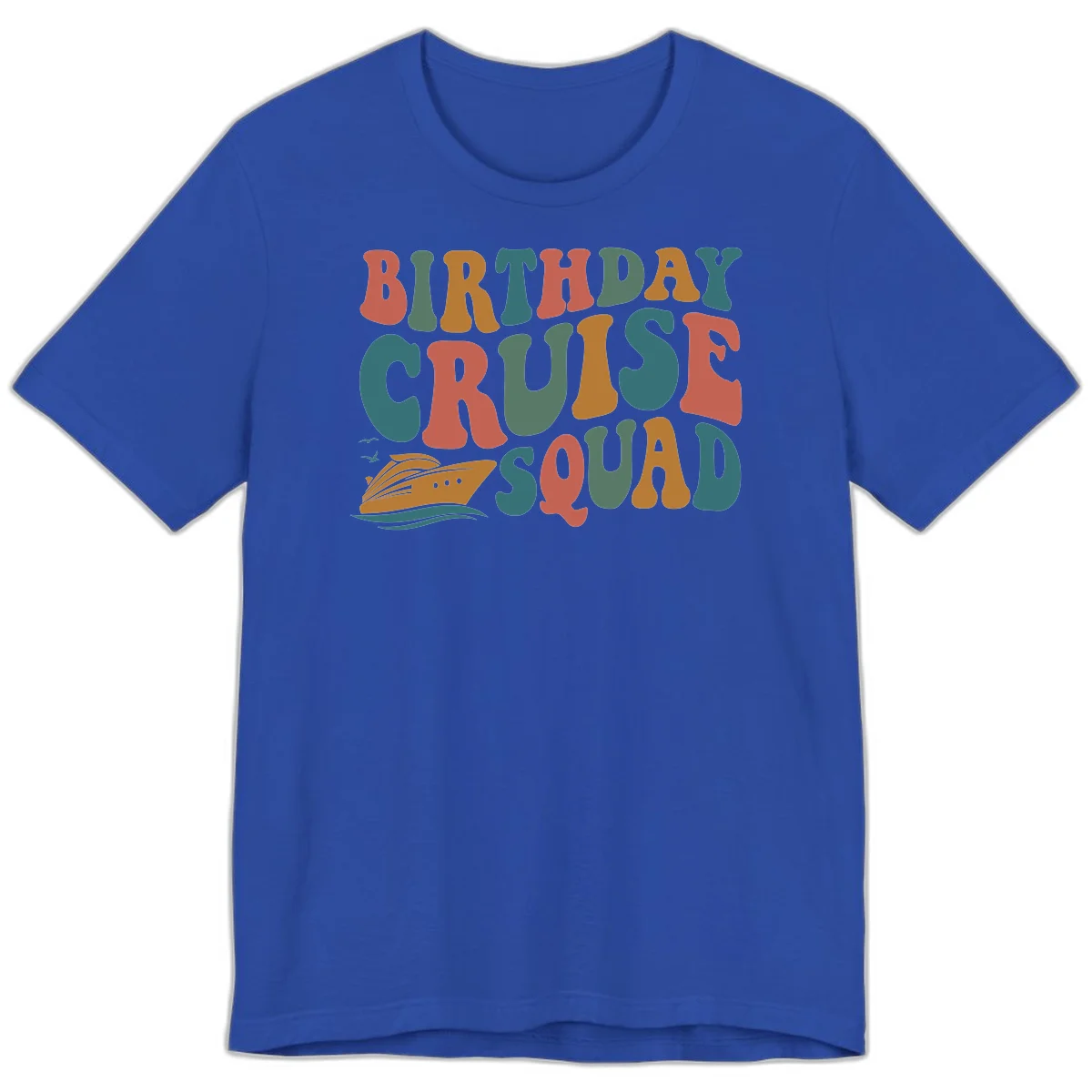 Birthday Cruise Squad Premium T-Shirt in True Royal