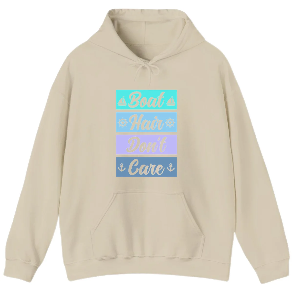Boat Hair Don't Care Cruise Hoodie in Sand