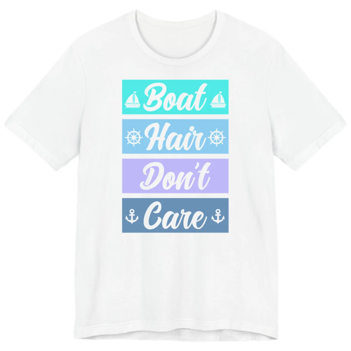 Boat Hair Don't Care Cruise Premium T-Shirt in White