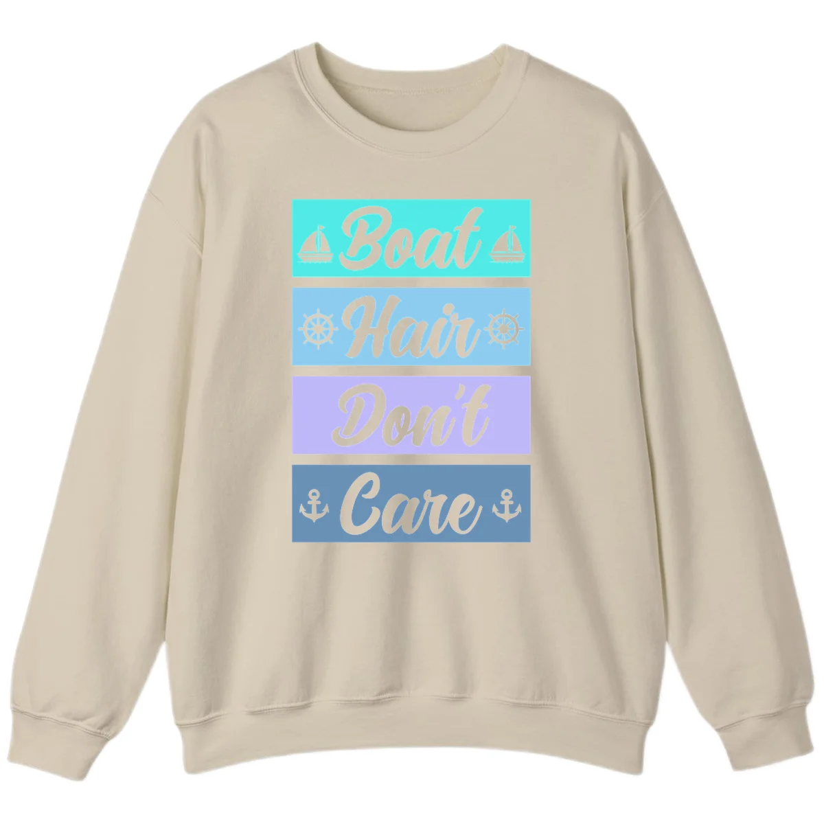 Boat Hair Don't Care Cruise Sweatshirt in Sand