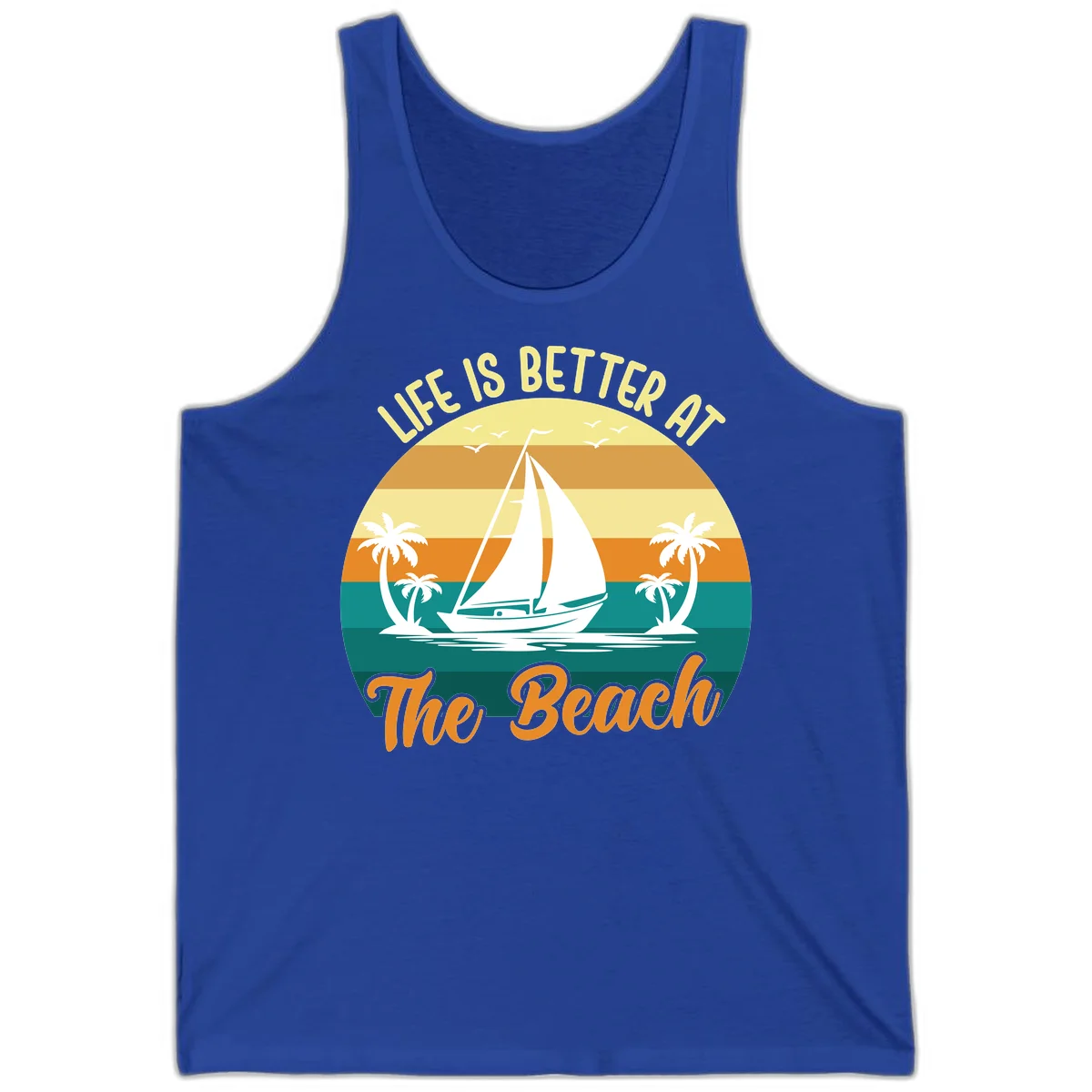 Life Is Better At The Beach Tank in True Royal