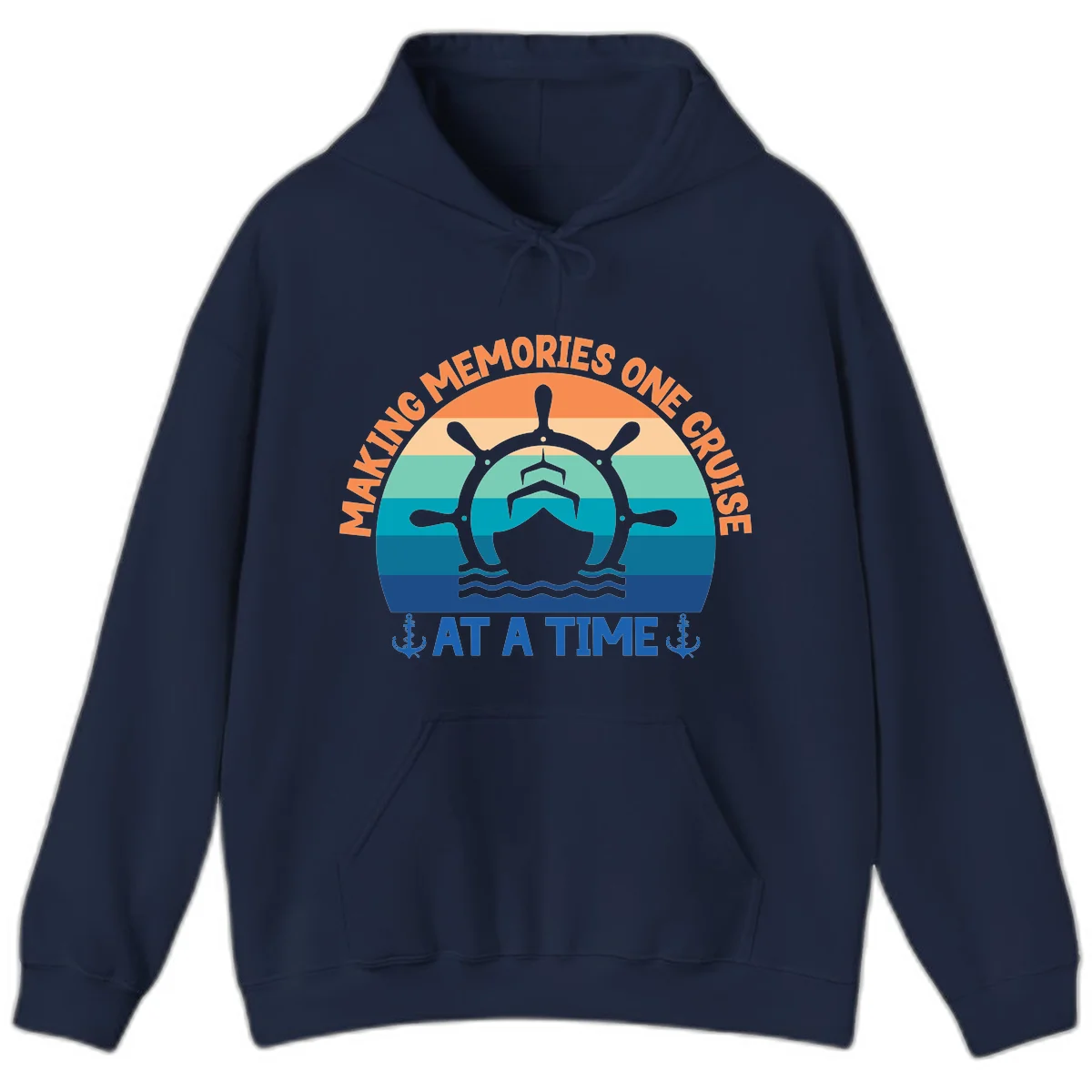 Making Memories One Cruise At A Time Hoodie in Navy