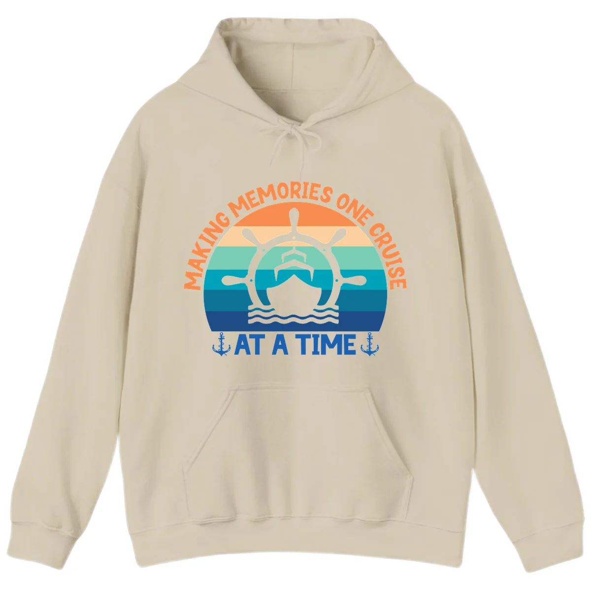 Making Memories One Cruise At A Time Hoodie in Sand