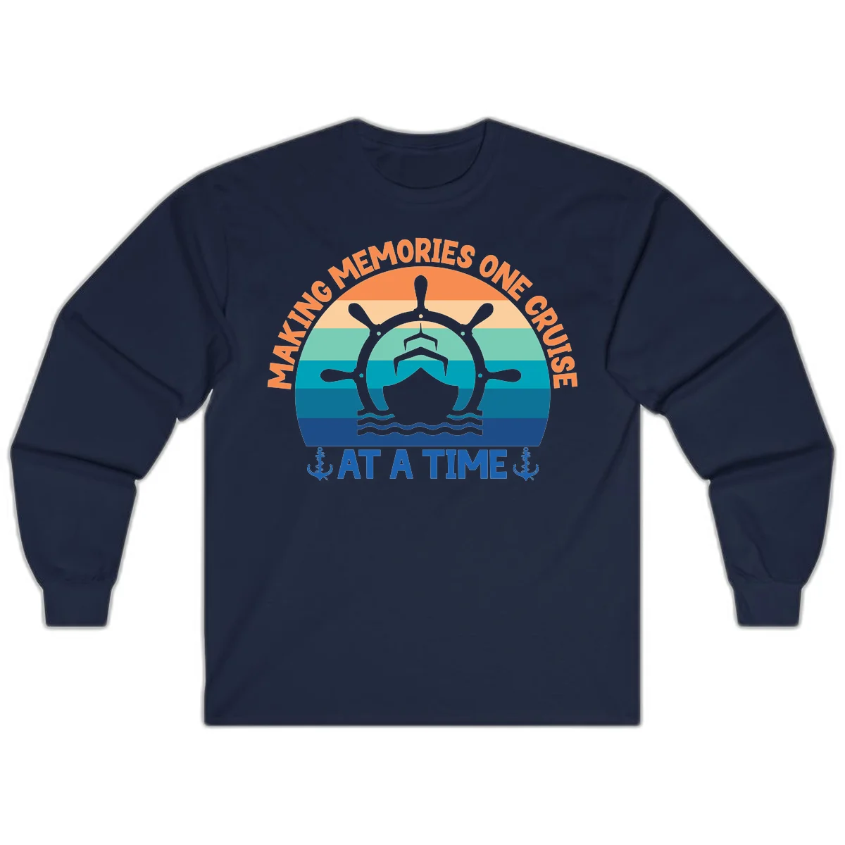Making Memories One Cruise At A Time Long Sleeve in Navy