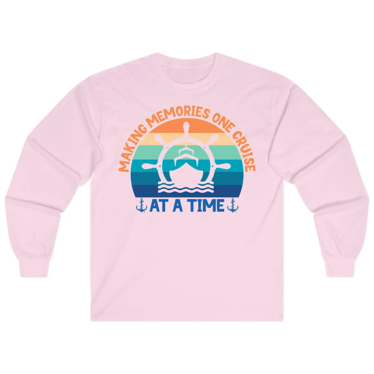 Making Memories One Cruise At A Time Long Sleeve in Light Pink