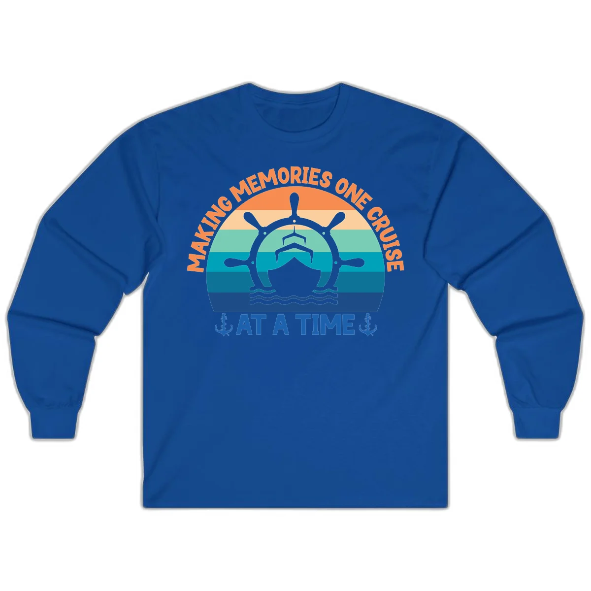 Making Memories One Cruise At A Time Long Sleeve in Royal