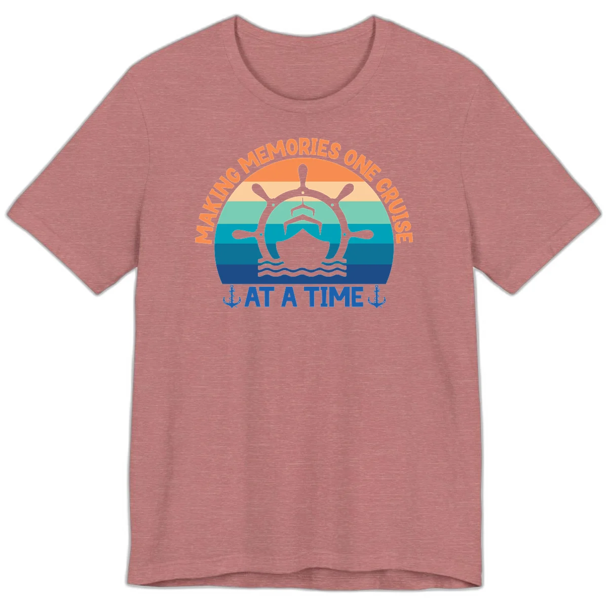 Making Memories One Cruise At A Time Premium T-Shirt in Heather Mauve