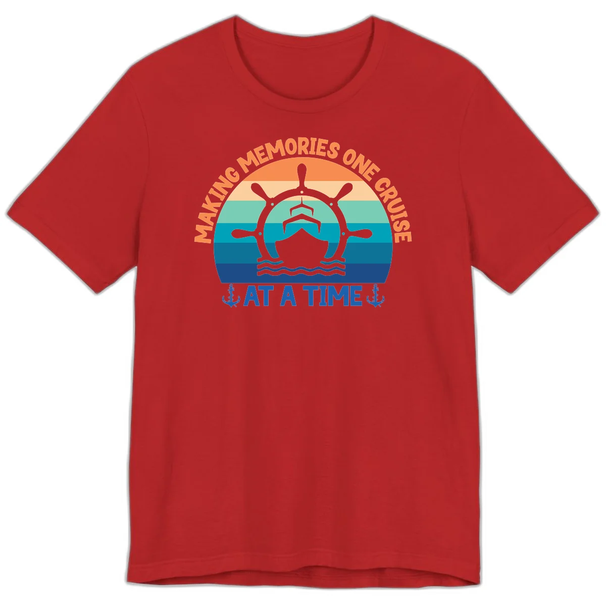 Making Memories One Cruise At A Time Premium T-Shirt in Red