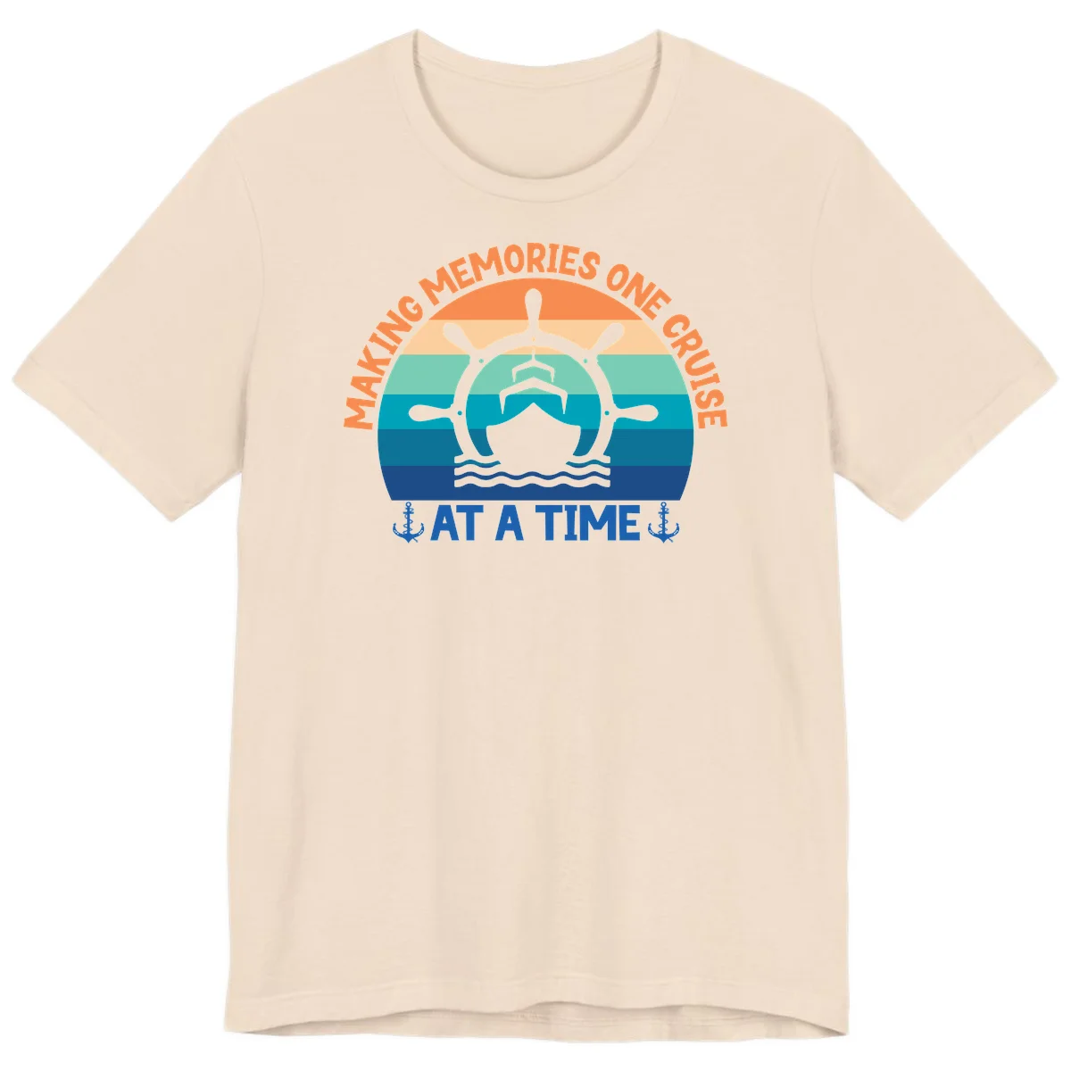 Making Memories One Cruise At A Time Premium T-Shirt in Soft Cream