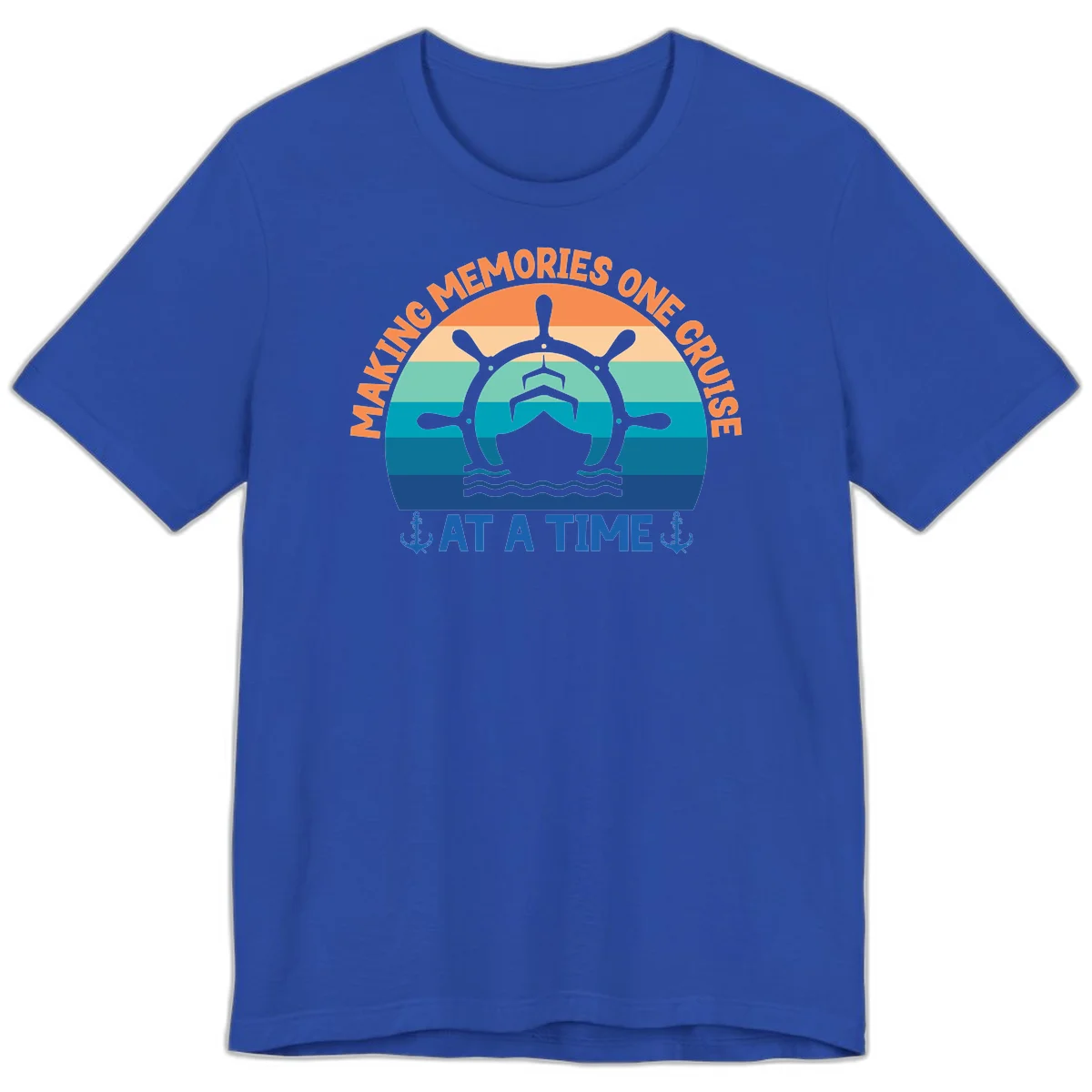 Making Memories One Cruise At A Time Premium T-Shirt in True Royal