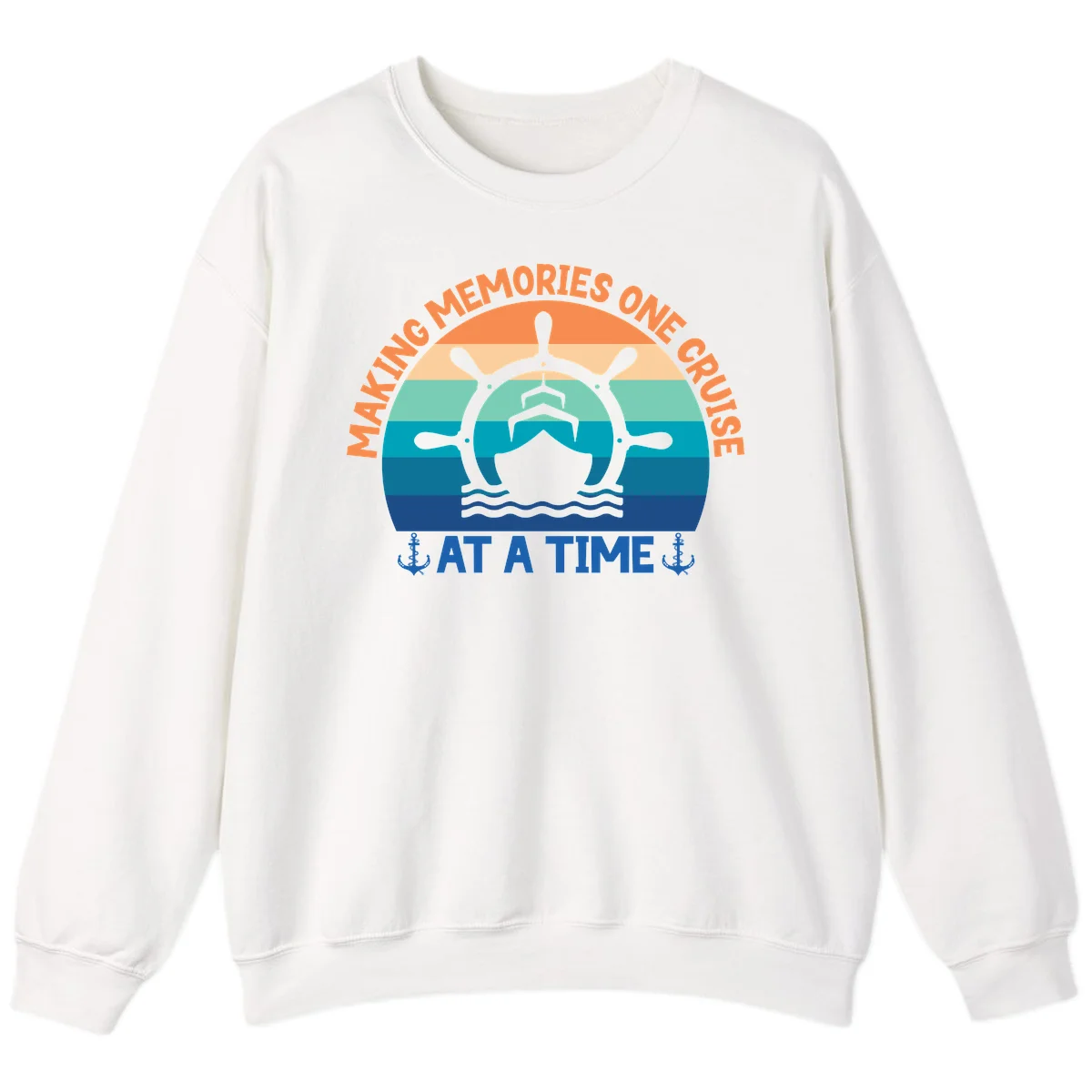 Making Memories One Cruise At A Time Sweatshirt in White